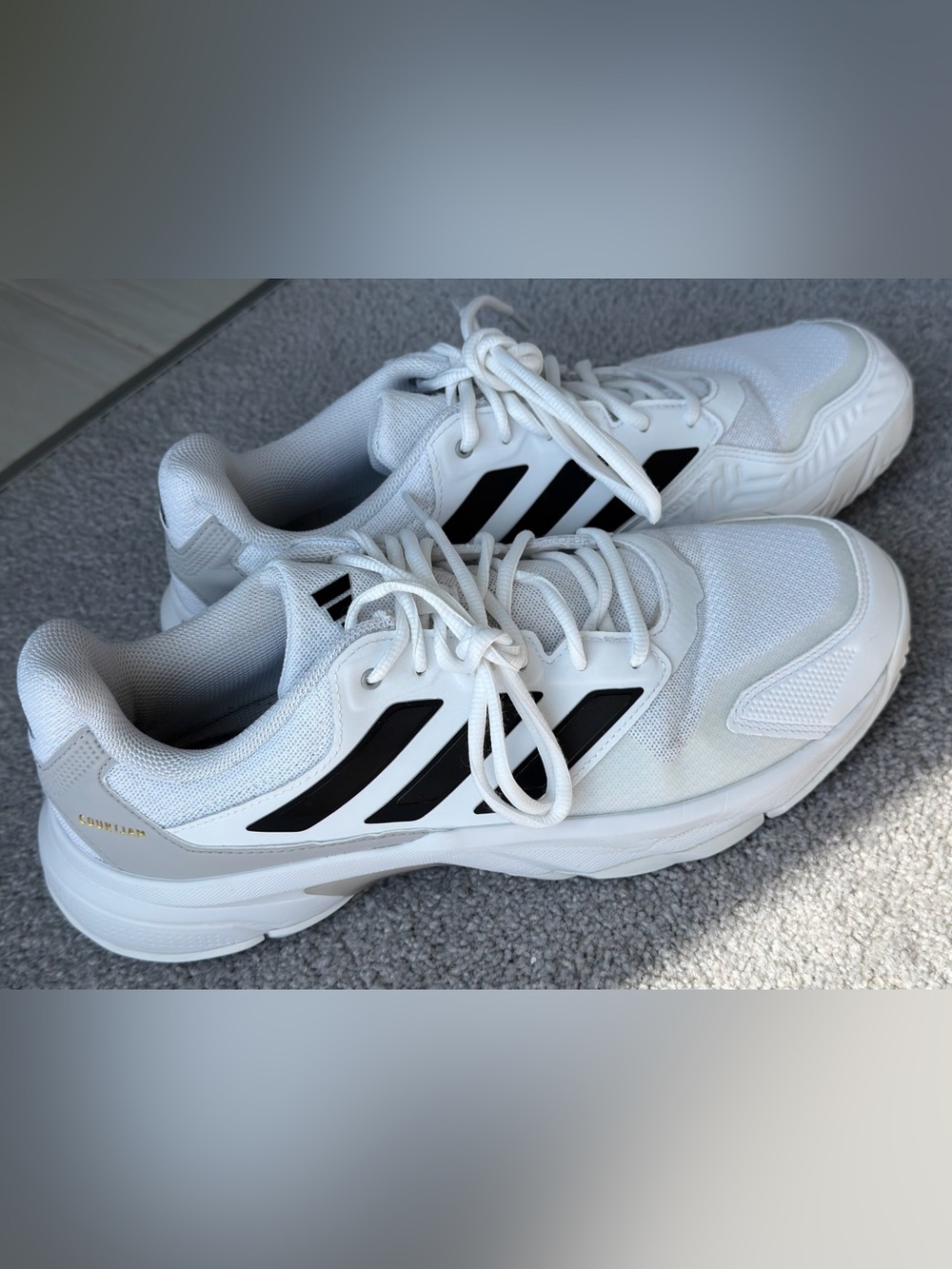 adidas White and Black Men’s Running Sneakers